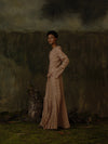 Mutedance 25 Autumn/Winter Elastic Lace Waist Casual Pants Series Flower Dye Handmade MD-MD25FW102-rose (MD25FW101)